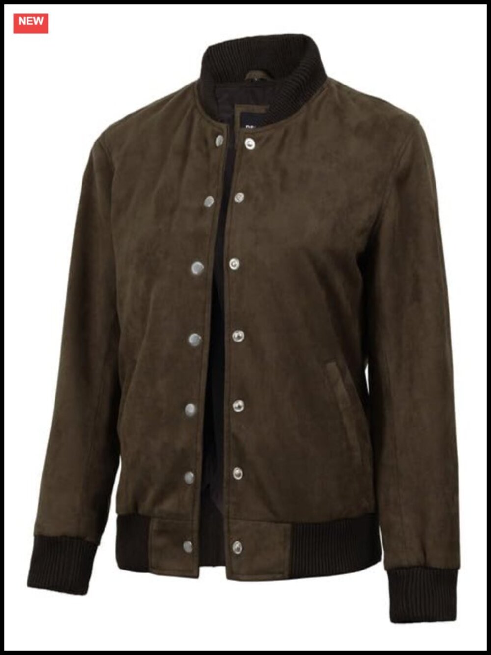 Faux Suede Bomber Jacket Womens Lightweight Casual Hooded Zip Jacket